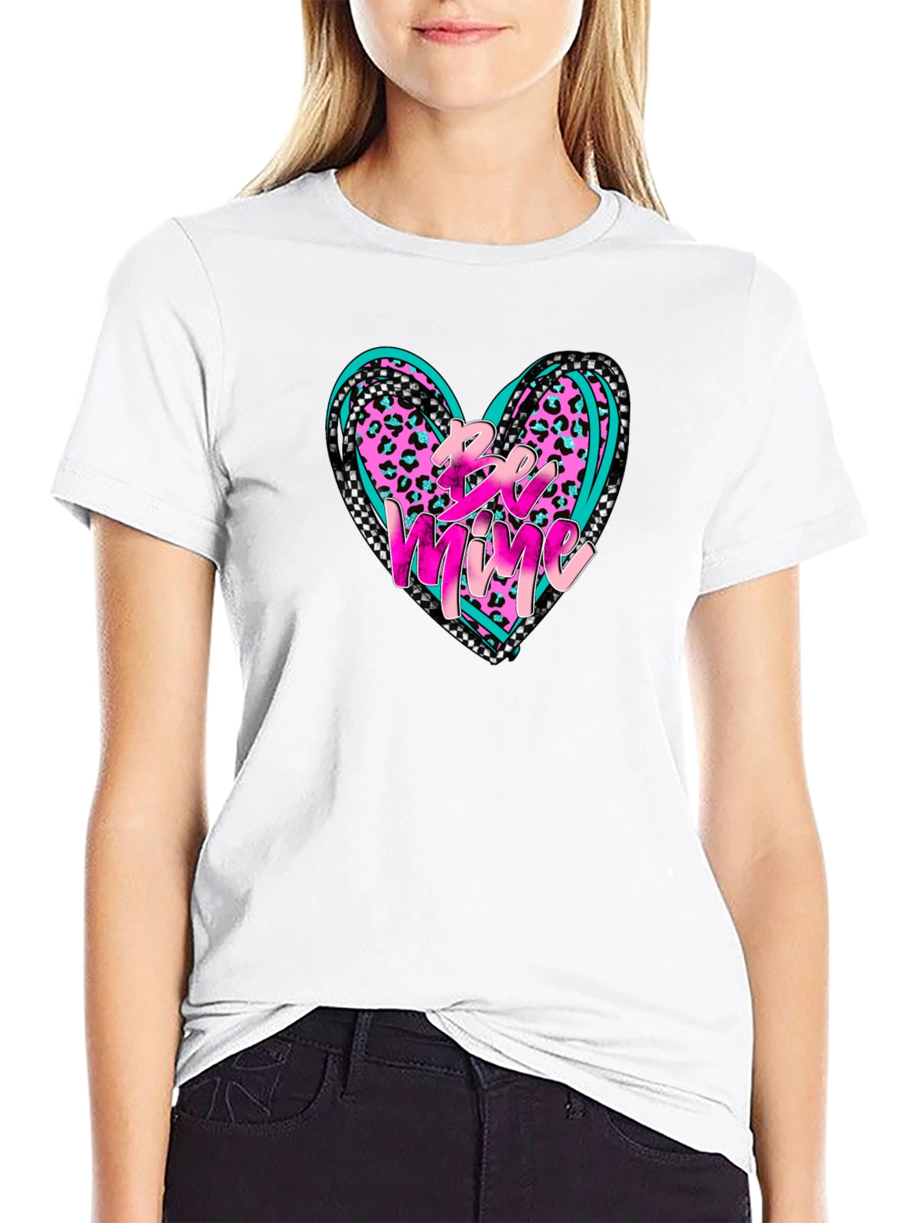 Be Mine Heart Graphic Tee