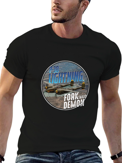 P-38 Lightning Fork-Tailed Demon T-Shirt