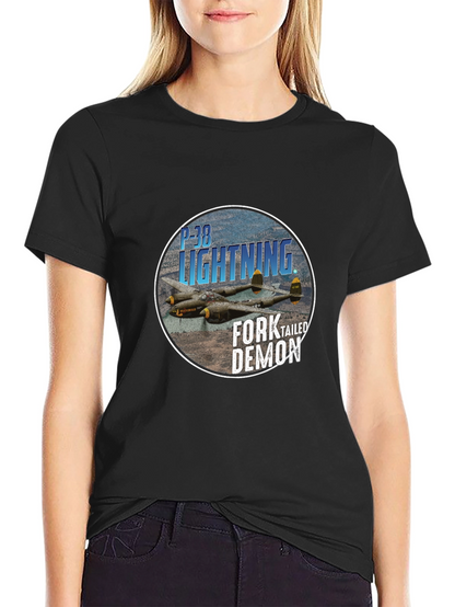 P-38 Lightning Fork-Tailed Demon T-Shirt