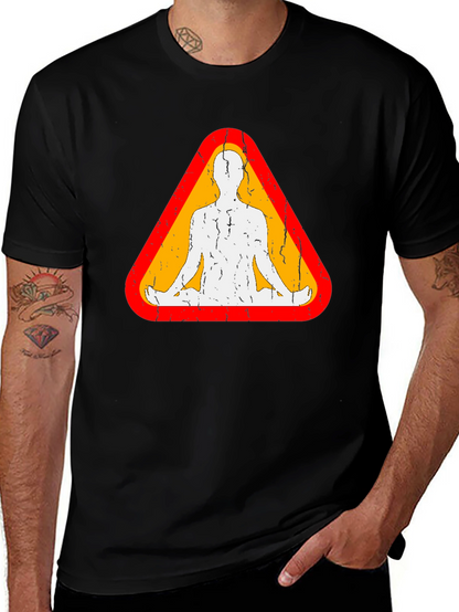 Zen Zone Tee: Meditation Man Graphic T-Shirt