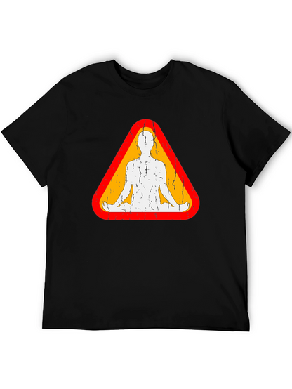 Zen Zone Tee: Meditation Man Graphic T-Shirt