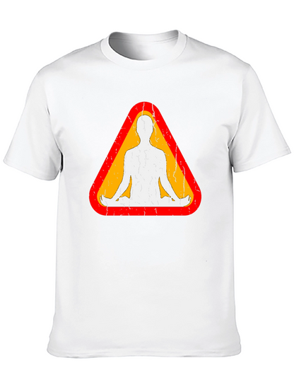 Zen Zone Tee: Meditation Man Graphic T-Shirt