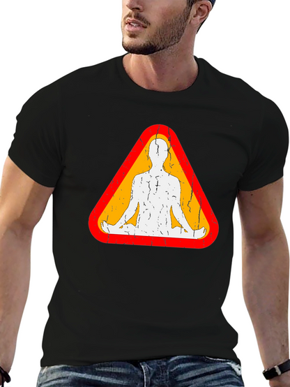 Zen Zone Tee: Meditation Man Graphic T-Shirt