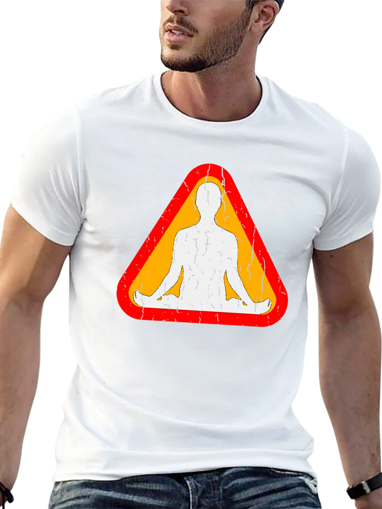 Zen Zone Tee: Meditation Man Graphic T-Shirt