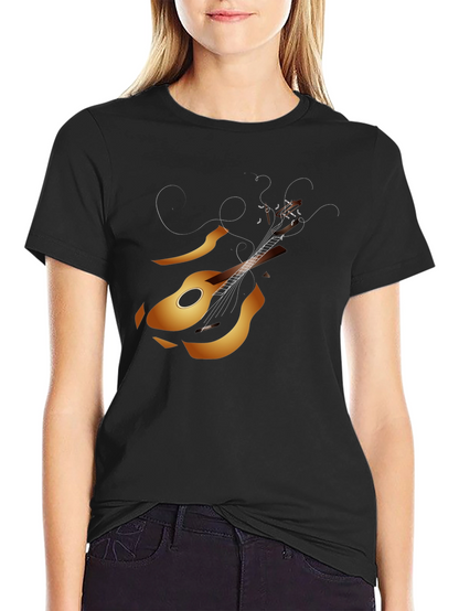 Guitar Graphic Tee - Black Music Lover T-Shirt