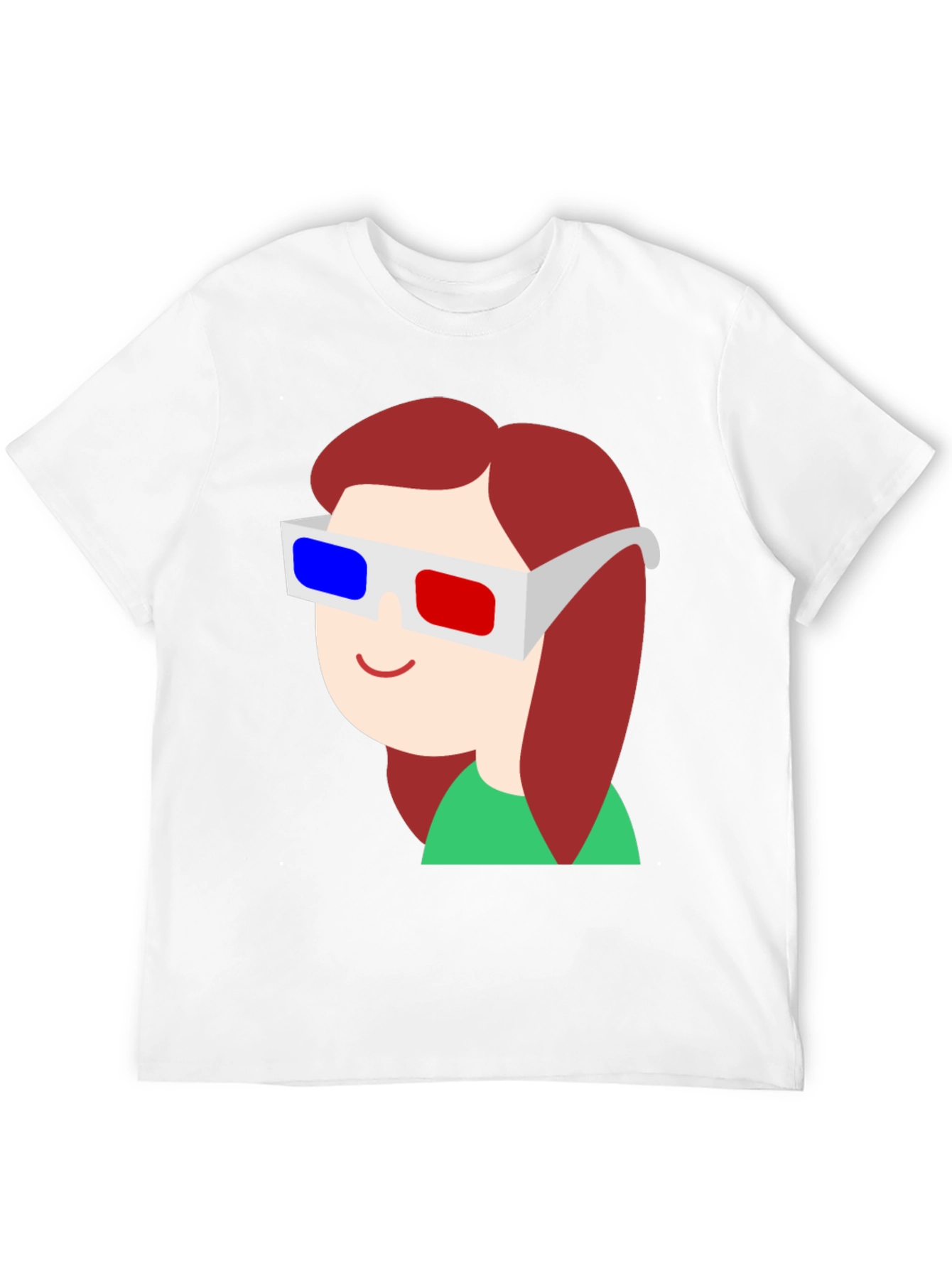 Cartoon 3D Glasses Graphic Tee