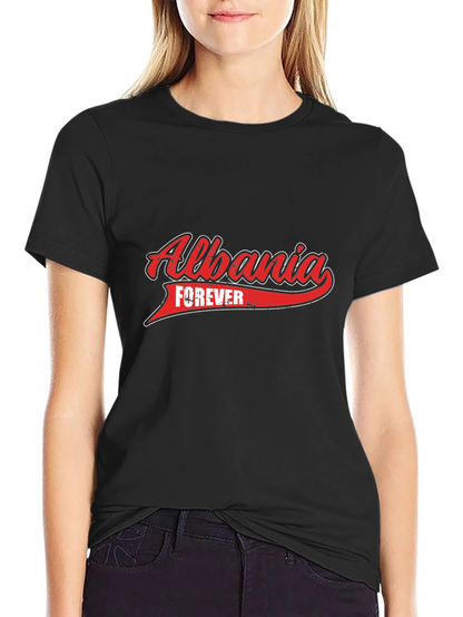 Albania Forever Graphic T-Shirt - Black