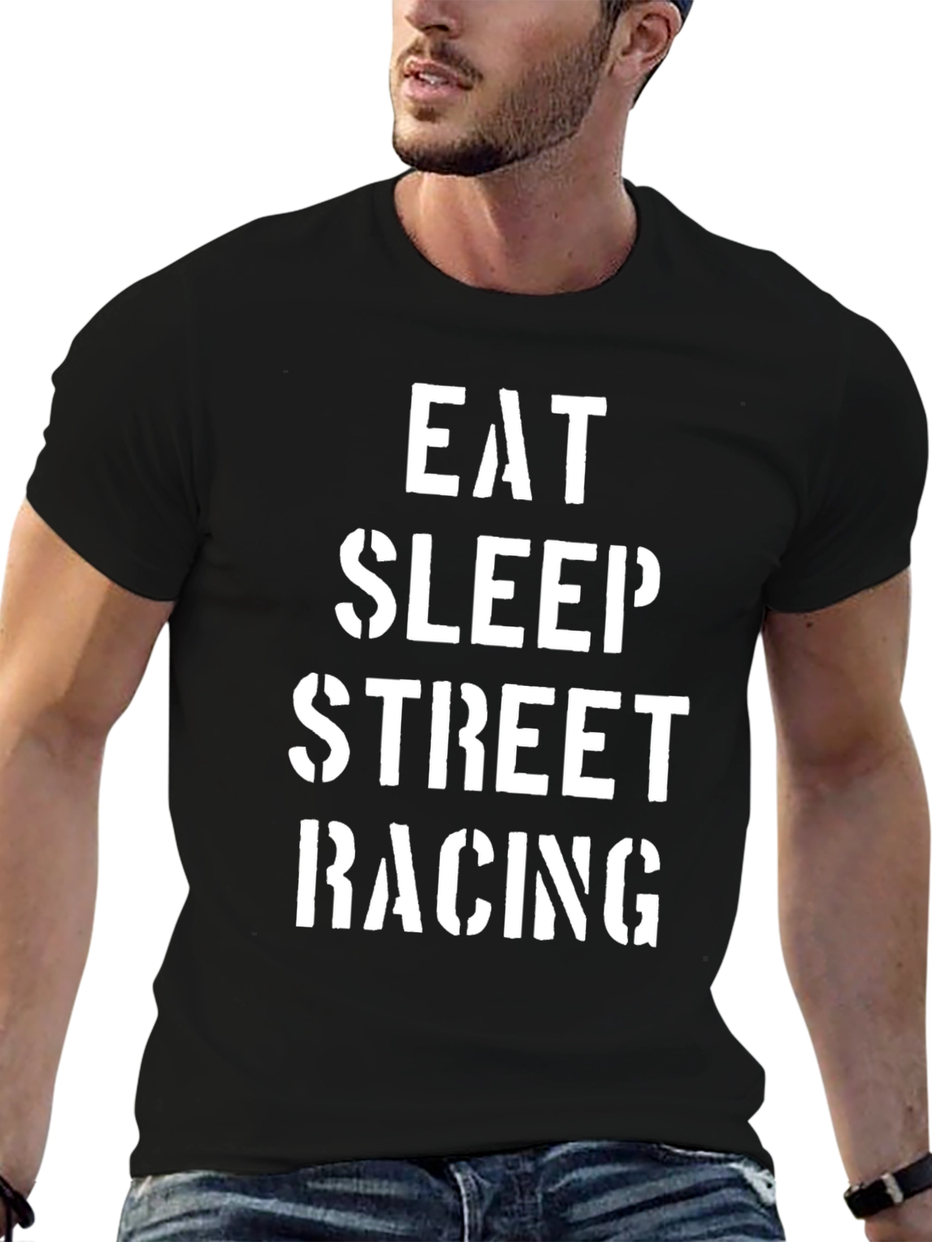 Eat Sleep Street Racing Graphic Tee