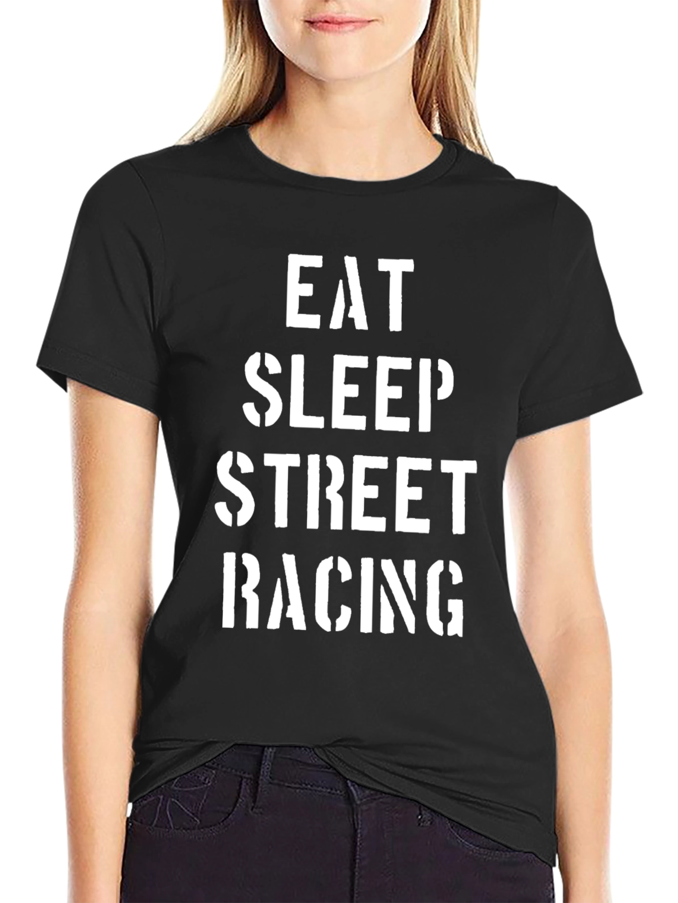 Eat Sleep Street Racing Graphic Tee