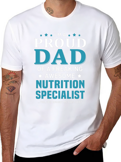 Proud Dad of Nutrition Specialist T-Shirt