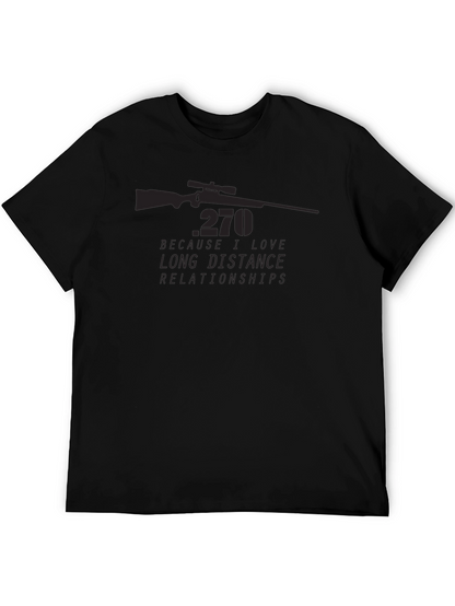 270 Long Distance Relationships Graphic Tee - Black