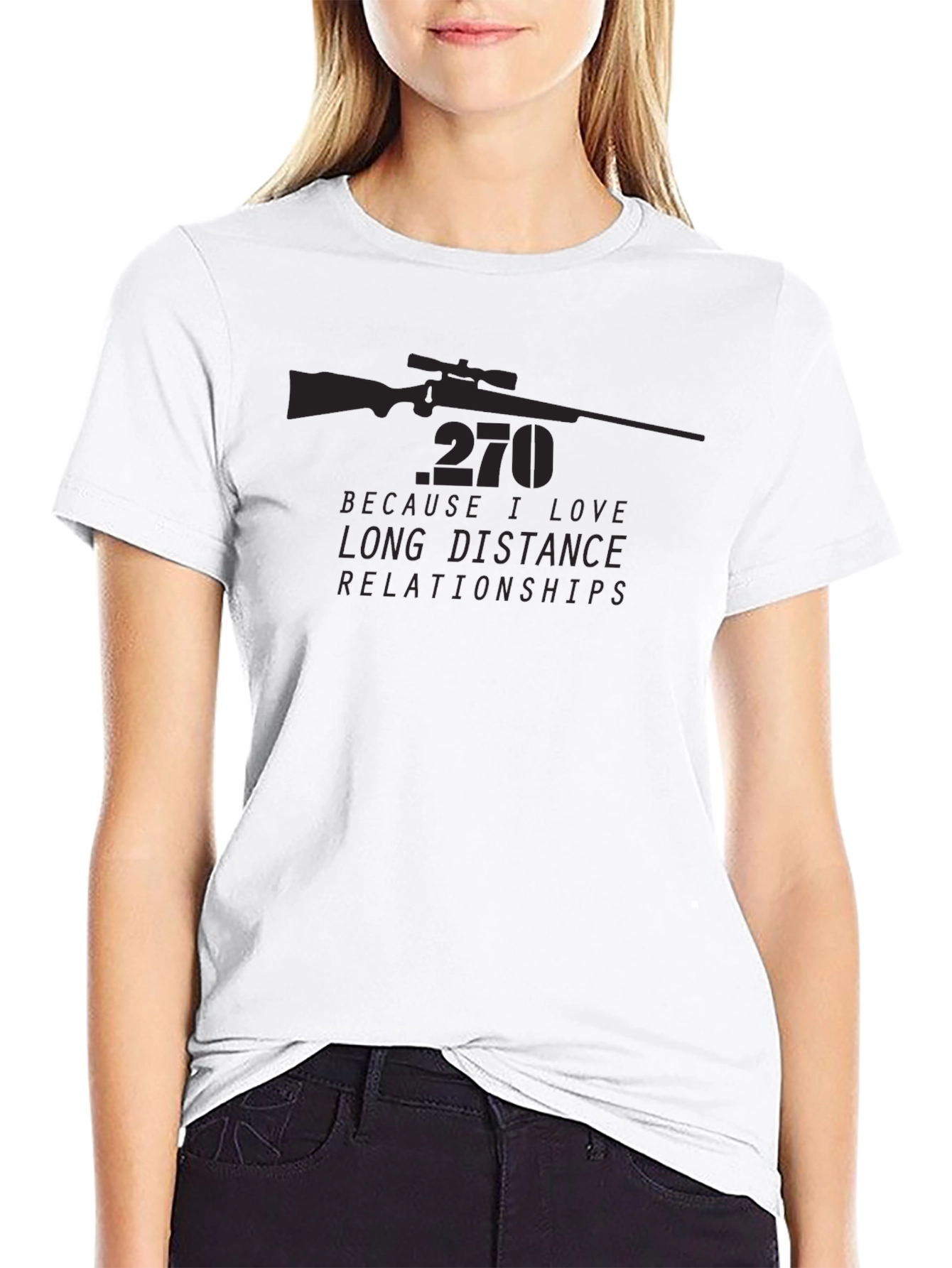 270 Long Distance Relationships Graphic Tee - Black