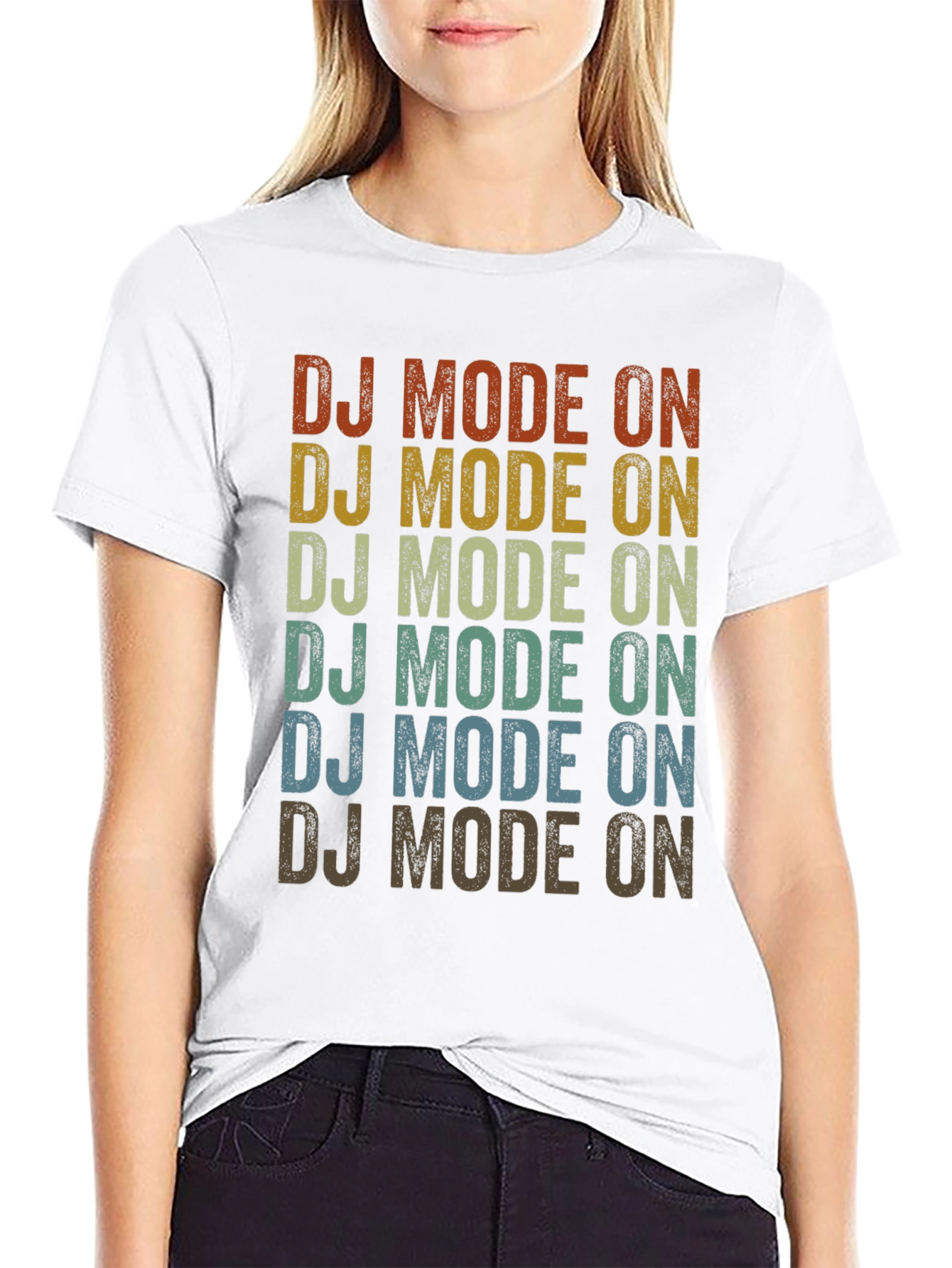 Retro DJ Mode On Graphic Tee