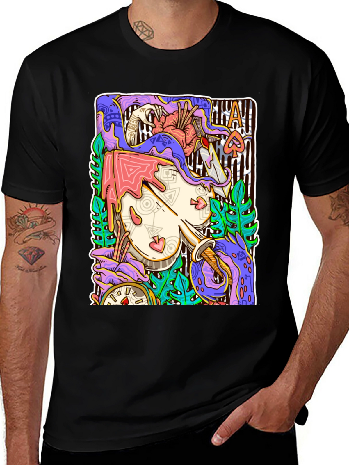 Ace of Spades Art Graphic T-Shirt