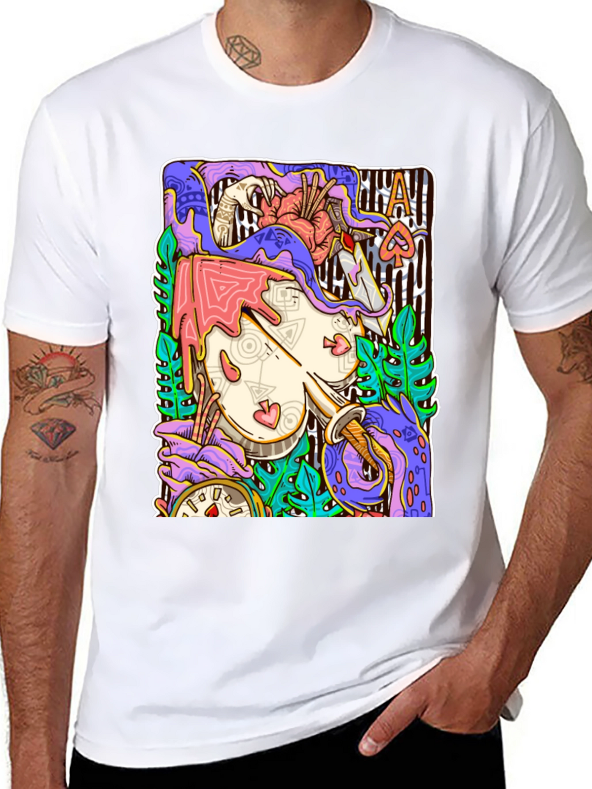 Ace of Spades Art Graphic T-Shirt