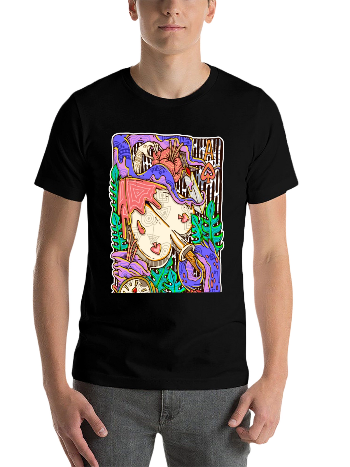Ace of Spades Art Graphic T-Shirt