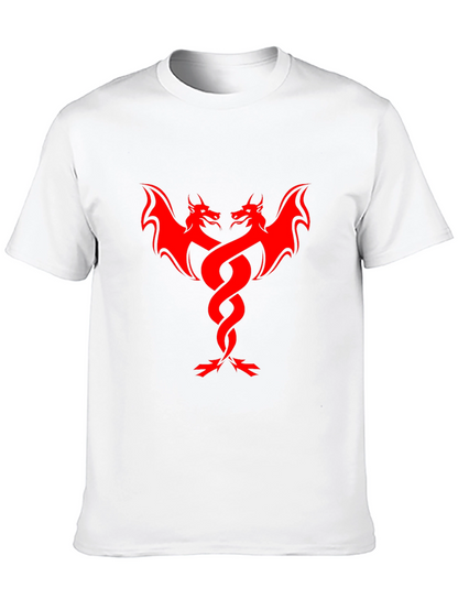 Red Dragon Graphic Black T-Shirt