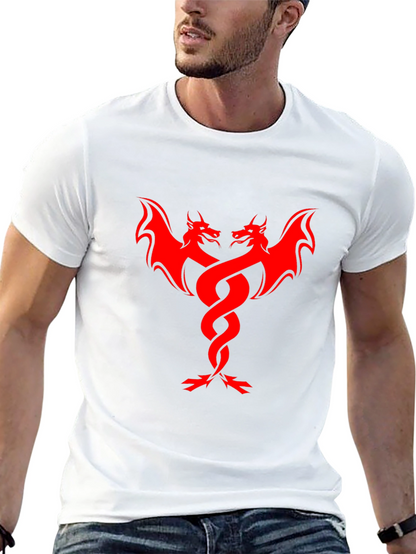 Red Dragon Graphic Black T-Shirt