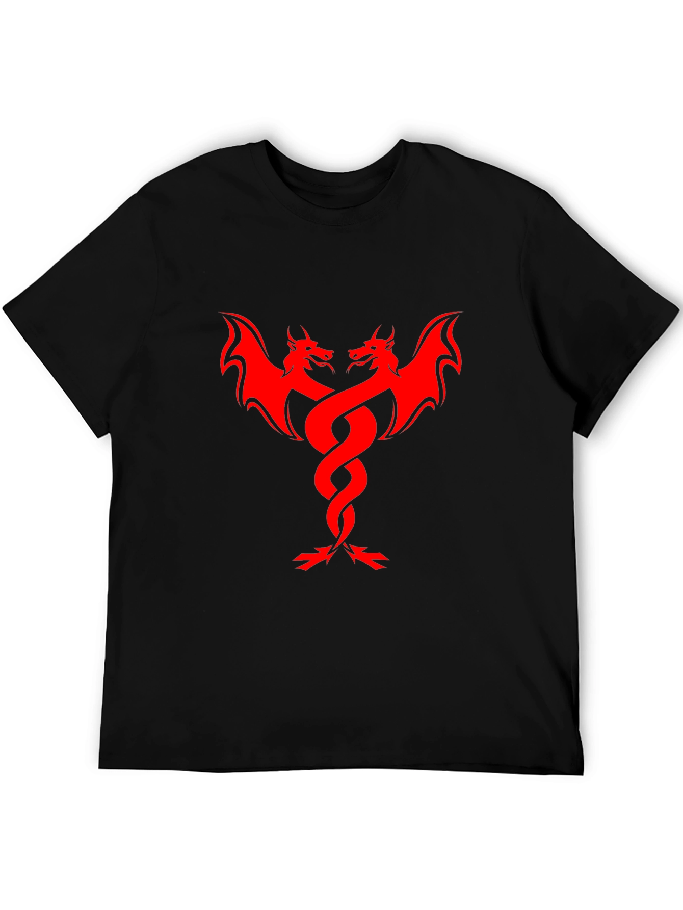 Red Dragon Graphic Black T-Shirt