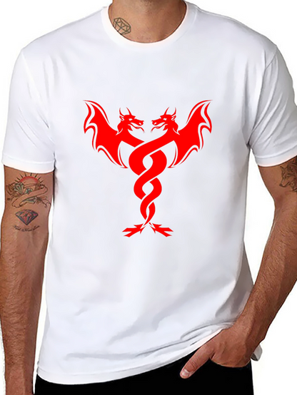 Red Dragon Graphic Black T-Shirt