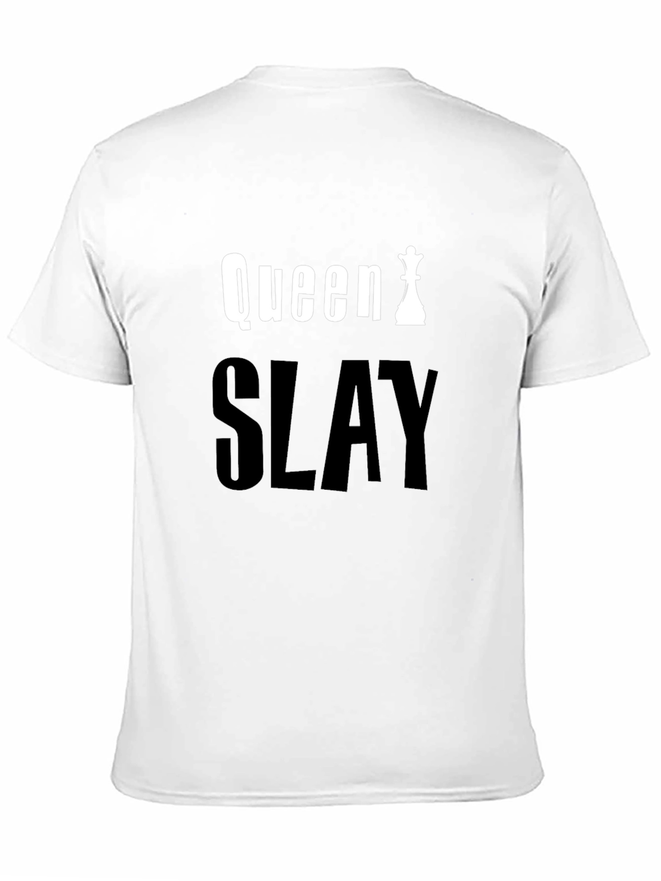 Queen Slay Black Graphic Tee - Chess Queen