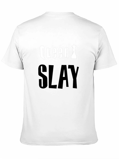 Queen Slay Black Graphic Tee - Chess Queen