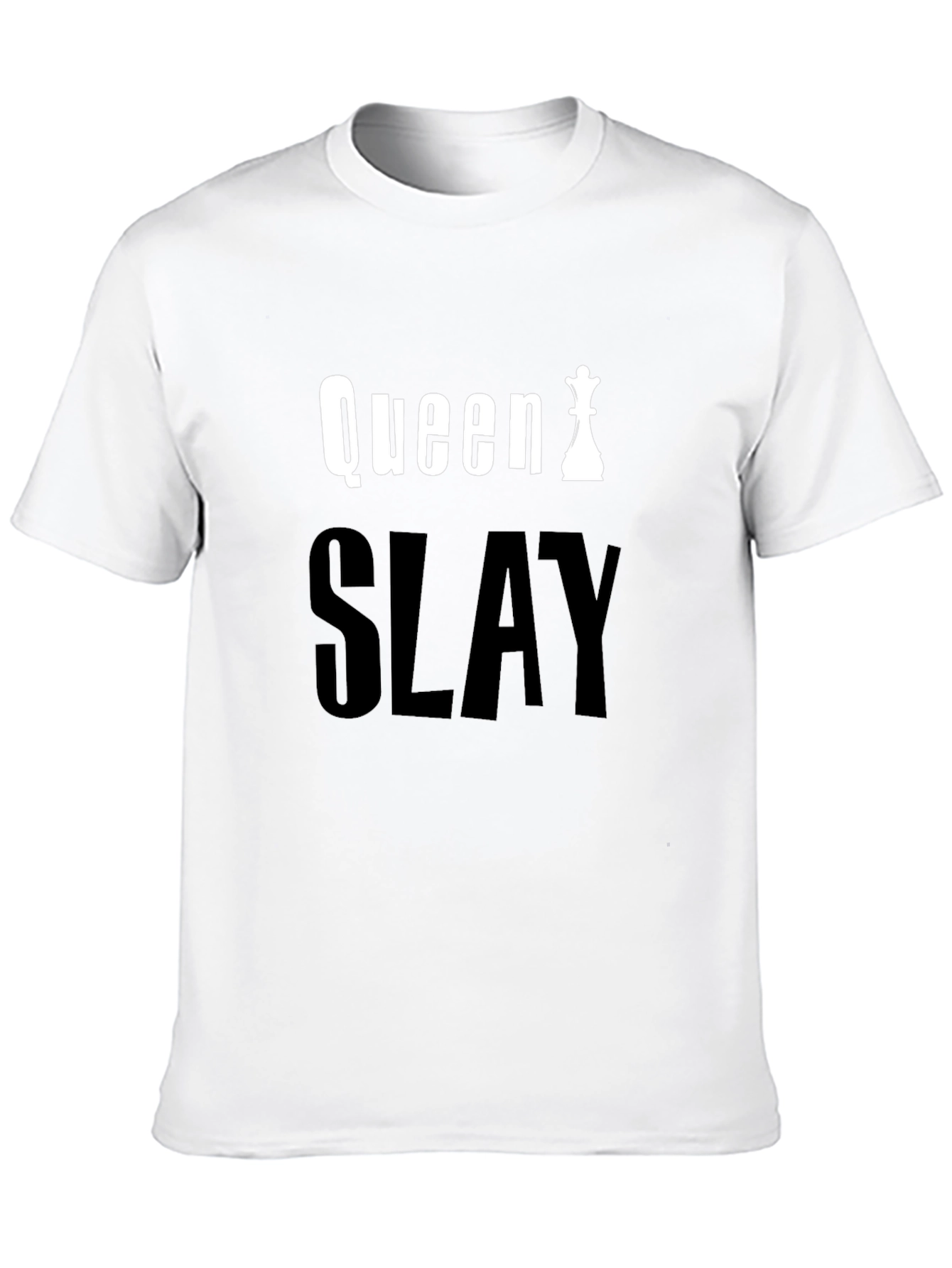 Queen Slay Black Graphic Tee - Chess Queen