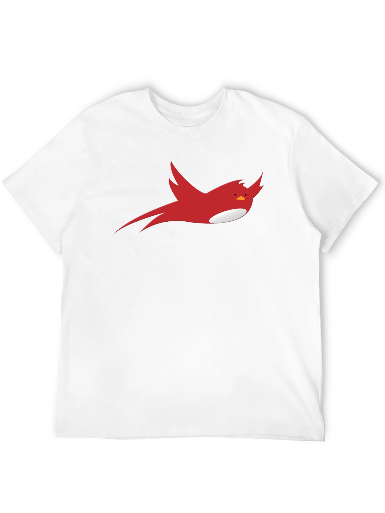 Red Bird Graphic Black T-Shirt