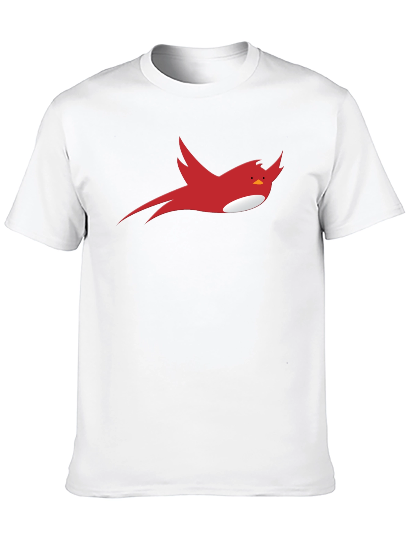 Red Bird Graphic Black T-Shirt