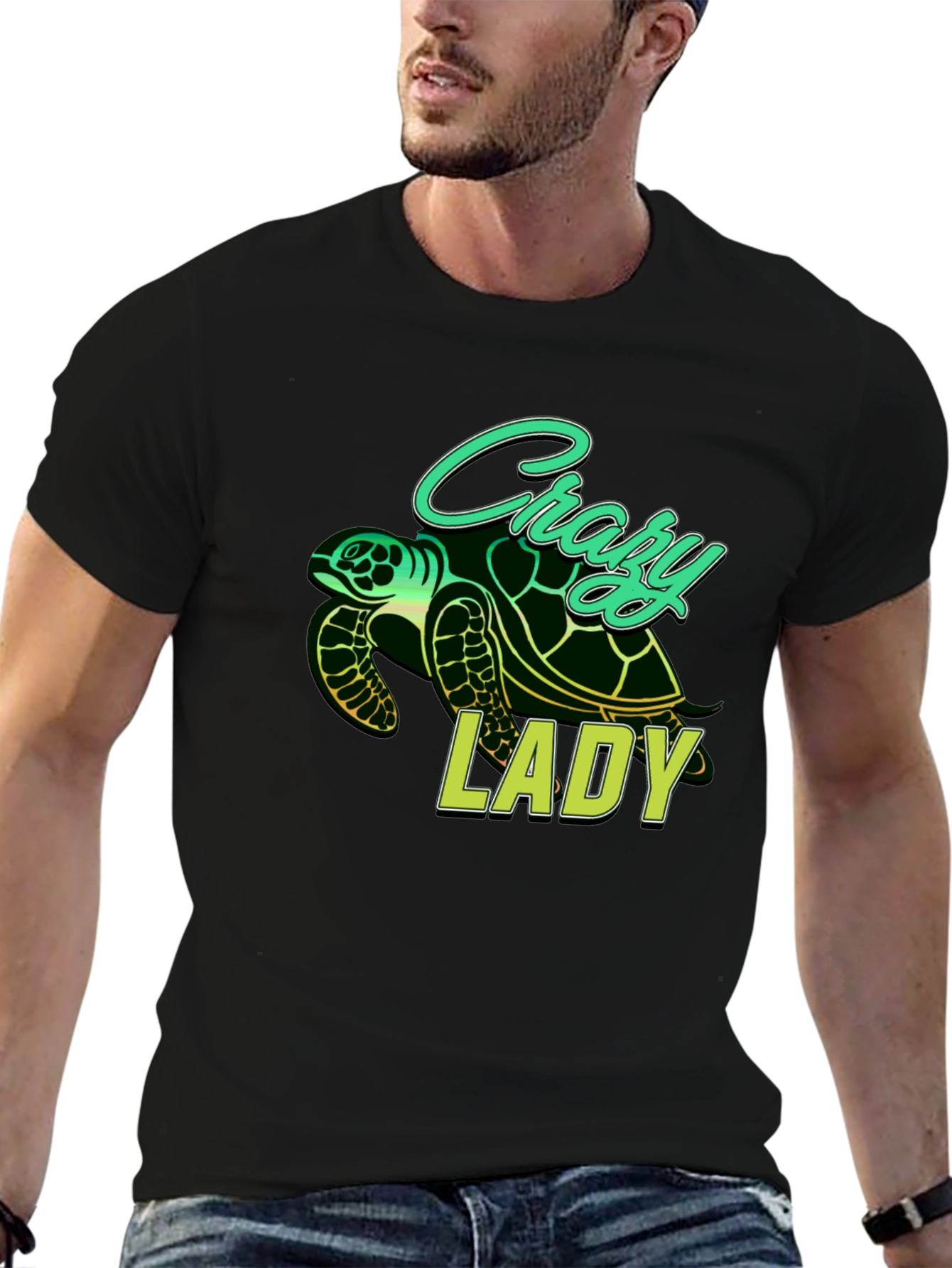 Crazy Lady Turtle T-Shirt