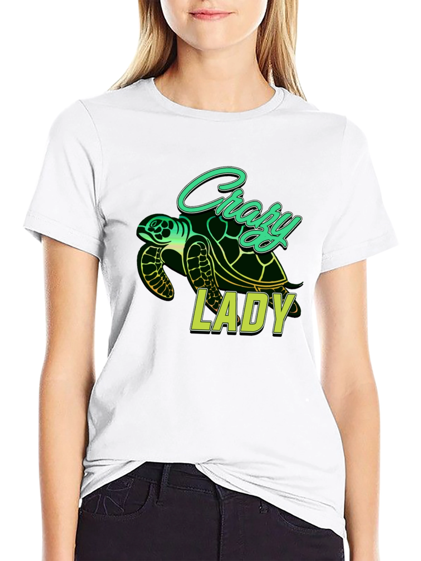 Crazy Lady Turtle T-Shirt