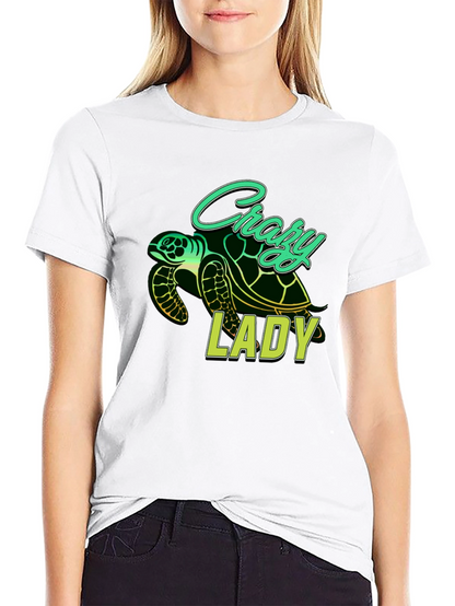 Crazy Lady Turtle T-Shirt