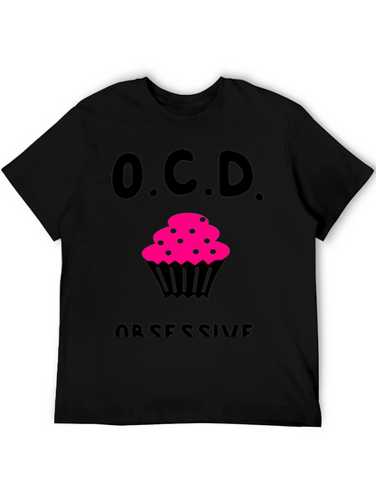 OCD Obsessive Cupcake Disorder Black T-Shirt