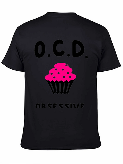 OCD Obsessive Cupcake Disorder Black T-Shirt