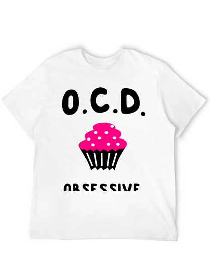 OCD Obsessive Cupcake Disorder Black T-Shirt