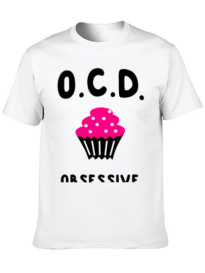 OCD Obsessive Cupcake Disorder Black T-Shirt