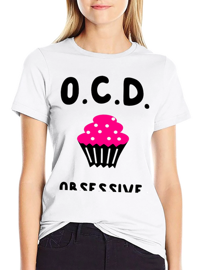 OCD Obsessive Cupcake Disorder Black T-Shirt