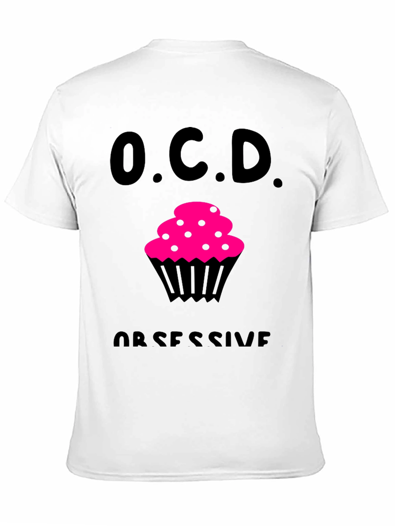 OCD Obsessive Cupcake Disorder Black T-Shirt