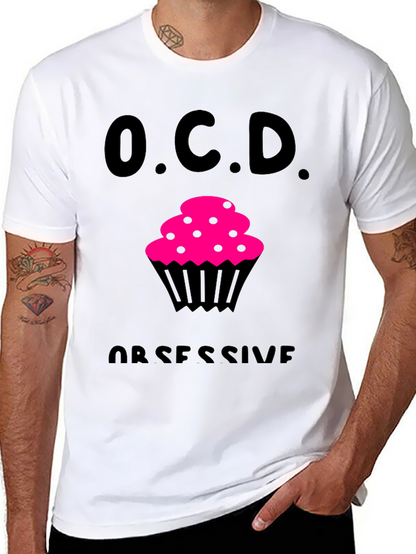 OCD Obsessive Cupcake Disorder Black T-Shirt