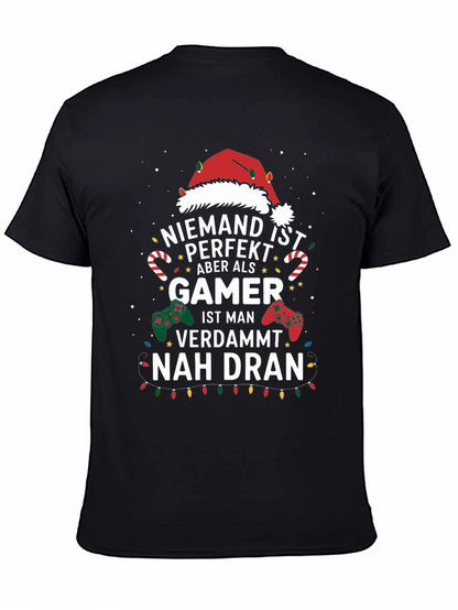 Gamer Christmas T-Shirt - Nobody is Perfect