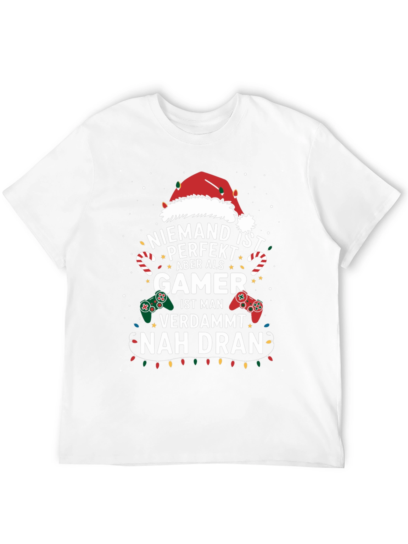 Gamer Christmas T-Shirt - Nobody is Perfect