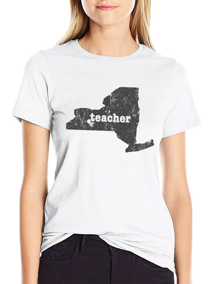 New York Teacher Graphic Tee - Black