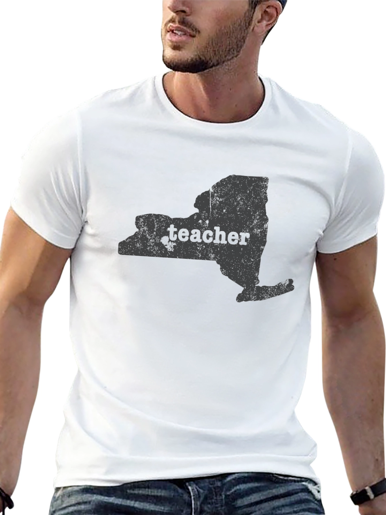 New York Teacher Graphic Tee - Black
