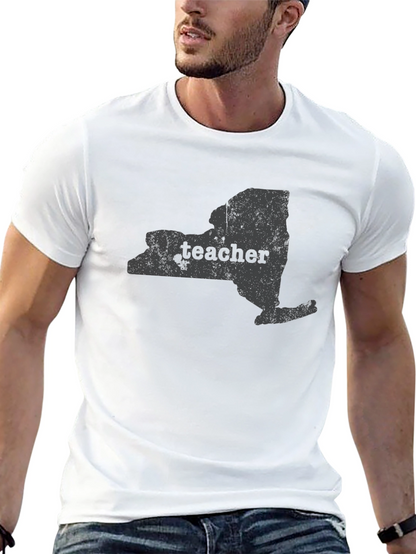 New York Teacher Graphic Tee - Black