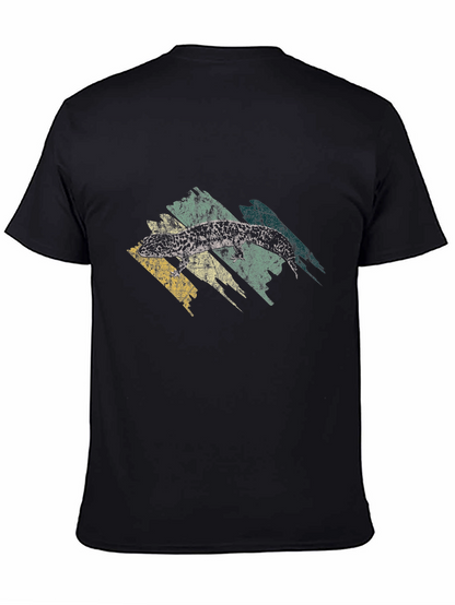 Retro Gecko Graphic Tee - Cool Lizard T-Shirt