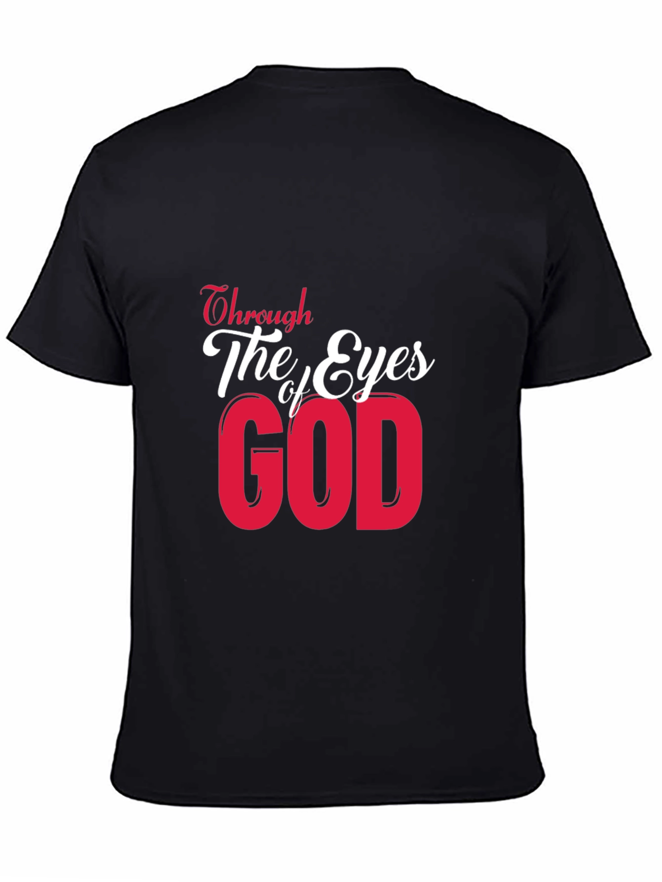 Through The Eyes Of God Black Graphic Tee