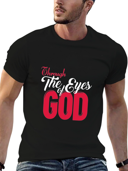Through The Eyes Of God Black Graphic Tee