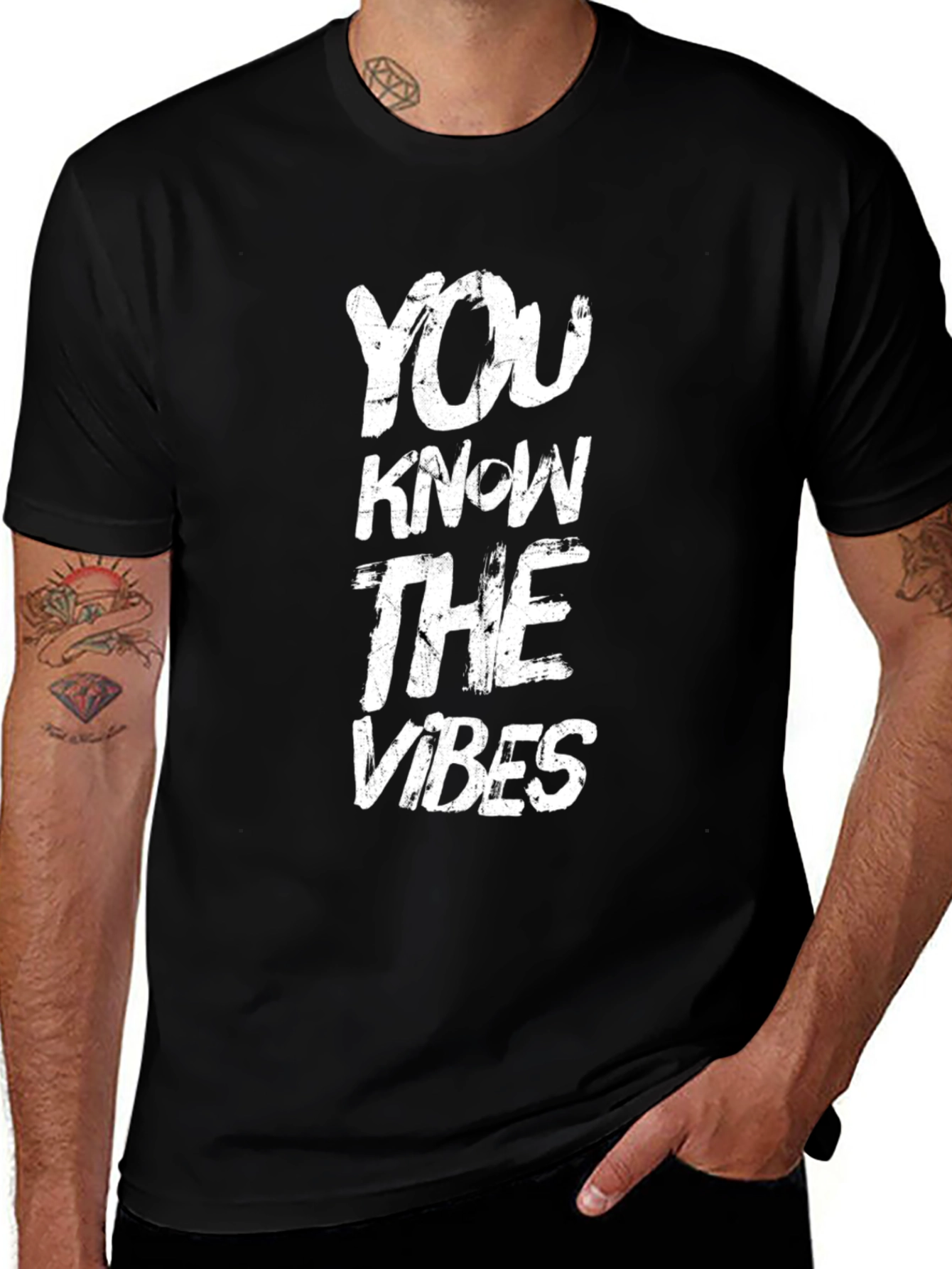 You Know The Vibes T-Shirt - Bold Black Tee
