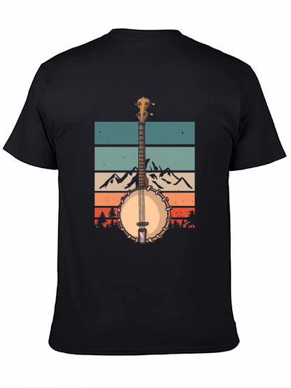Banjo Mountainscape Graphic Tee - Retro Style