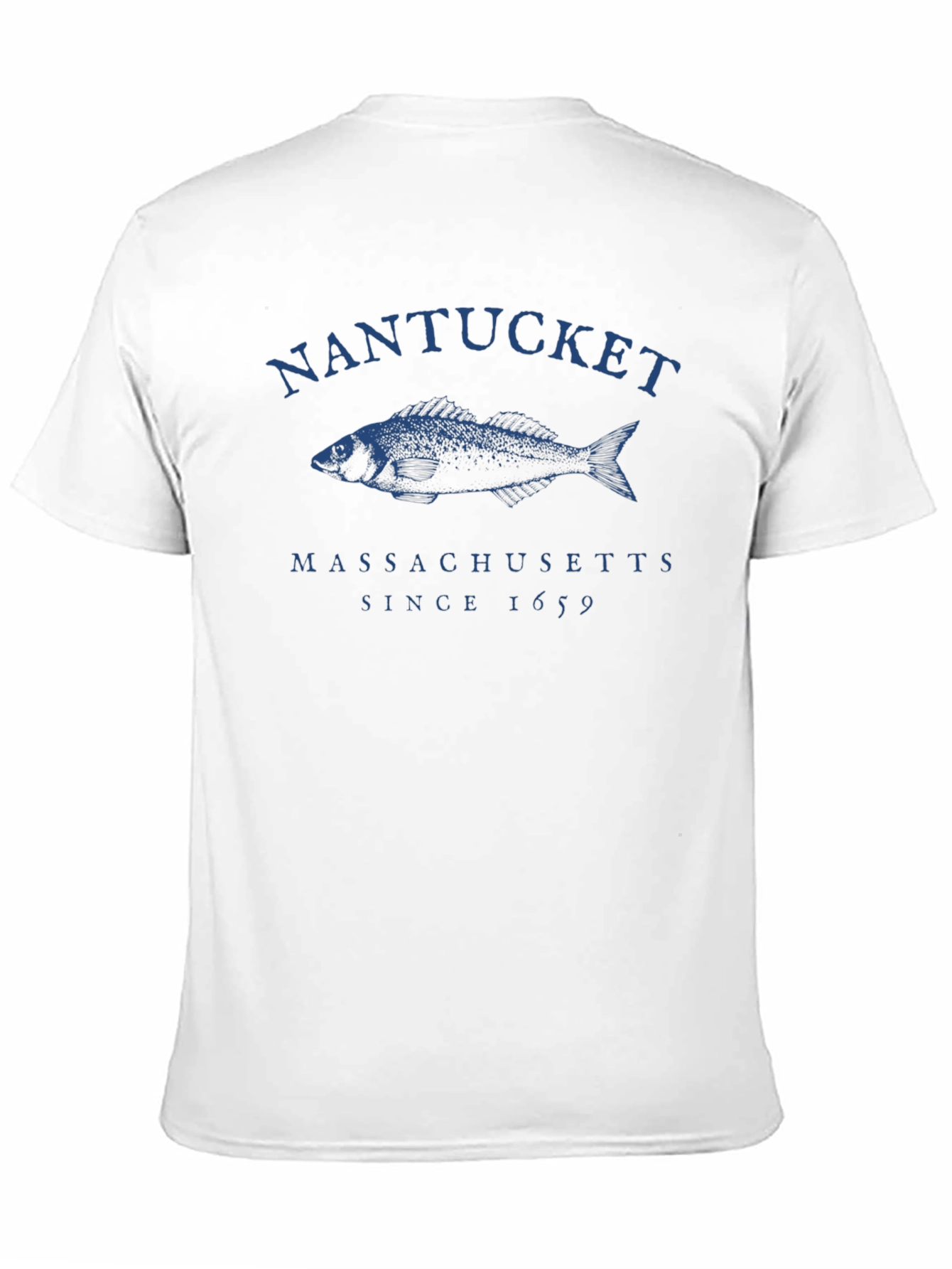 Nantucket Massachusetts Fish Graphic T-Shirt